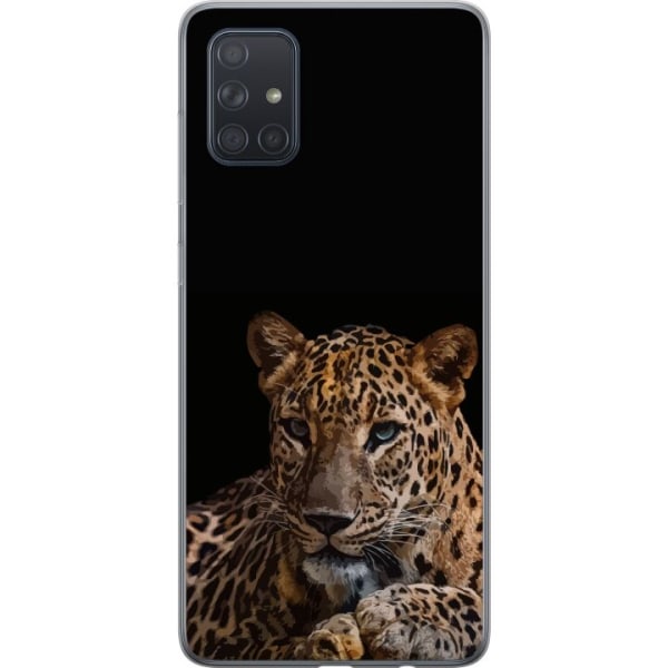 Samsung Galaxy A71 Gennemsigtig cover Leopard