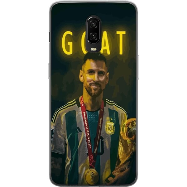 OnePlus 6T Läpinäkyvä kuori Vuohi Messi