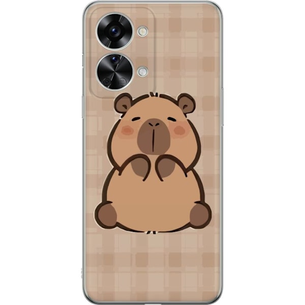 OnePlus Nord 2T Läpinäkyvä kuori Mobilskal kawaii capybara flera figurer japansk stil
