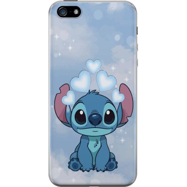 Apple iPhone 5 Läpinäkyvä kuori Stitch Hyppäävä Ilo - Hauska Suunnittelu Lahjalle