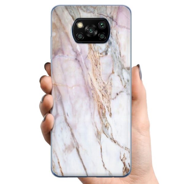 Xiaomi Poco X3 NFC TPU Mobildeksel Marmor