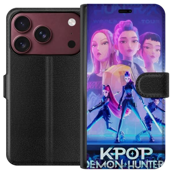 Kompatibelt Plånboksfodral till Apple iPhone 18 Pro Max Trendiga KPop Demon Hunters docka figur