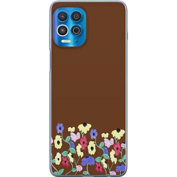 Motorola Edge S Genomskinligt Skal Blommor