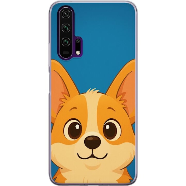 Honor 20 Pro  Genomskinligt Skal Hello Corgi