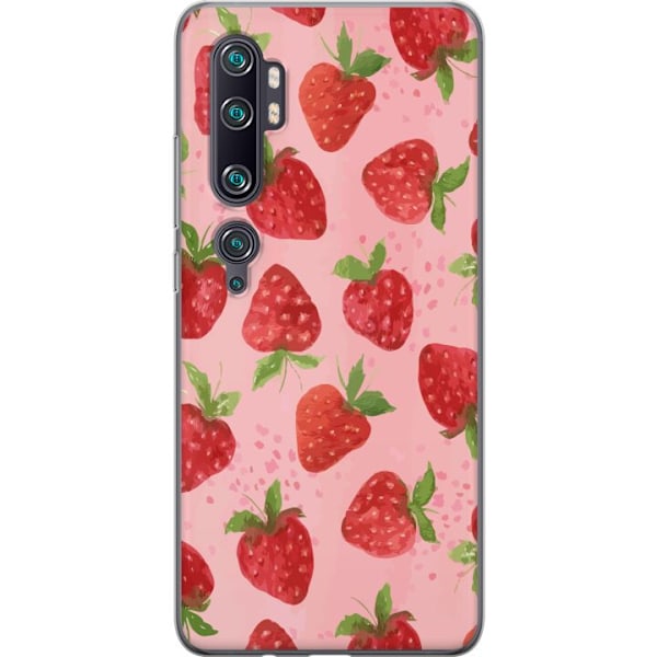 Xiaomi Mi Note 10 Pro Genomskinligt Skal Strawberry Dreams –