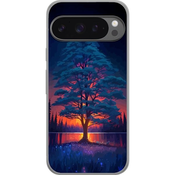 Google Pixel 9 Pro XL Läpinäkyvä kuori Auringonlasku