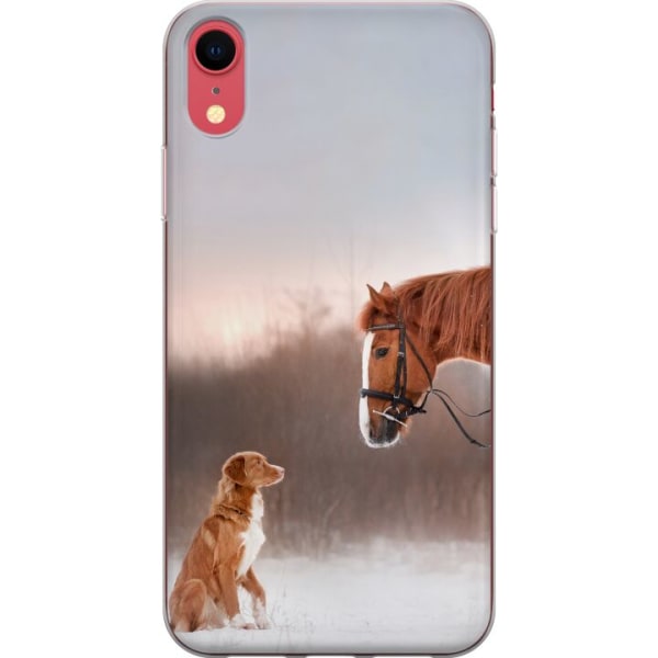 Apple iPhone XR Deksel / Mobildeksel - Hest & Hund