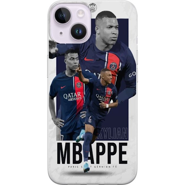 Apple iPhone 15 Plus Gennemsigtig cover Kylian Mbappé