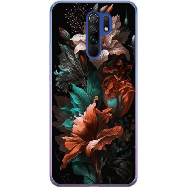 Kompatibelt Mobilskal till Xiaomi Redmi 9 Blommor