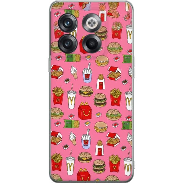 Kompatibelt Mobildeksel til OnePlus 10T Fastfood rosa