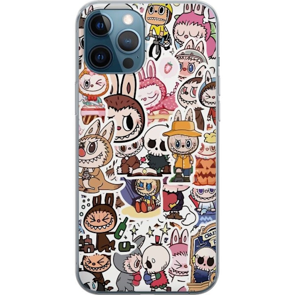 Apple iPhone 12 Pro Läpinäkyvä kuori Labubu All-Stars – POP MART Erikoispainos