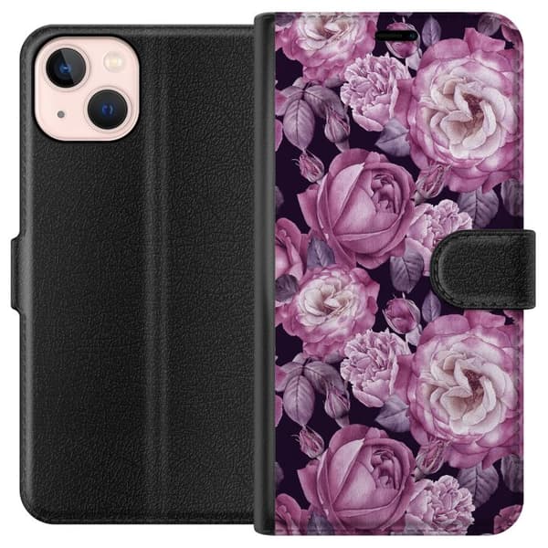 Kompatibelt Plånboksfodral till Apple iPhone 13 mini Blommor
