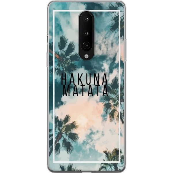 OnePlus 8 Gennemsigtig cover Hakuna Matata