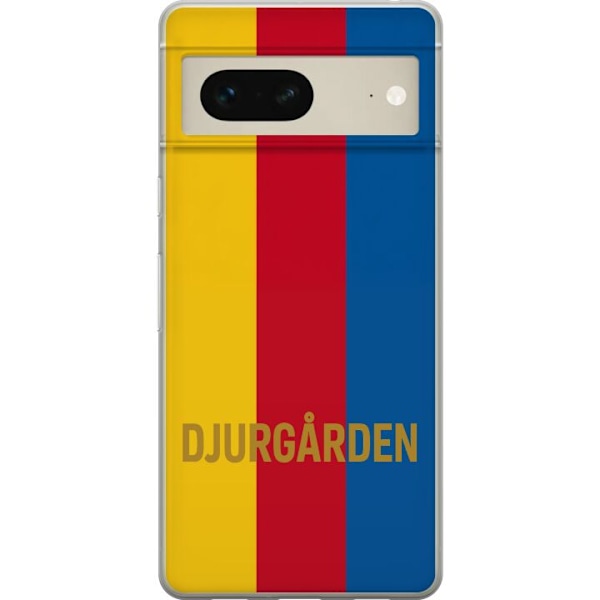 Google Pixel 7 Läpinäkyvä kuori Djurgården – jalkapallo