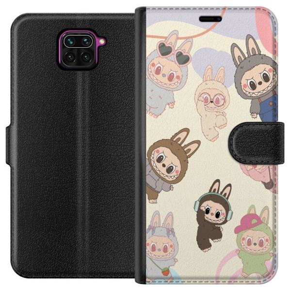 Xiaomi Redmi Note 9 Tegnebogsetui Labubu Pop Mart Samling Motiv Figur Samling Design Populært Art Toy Pop Mart Kreativ Grafisk