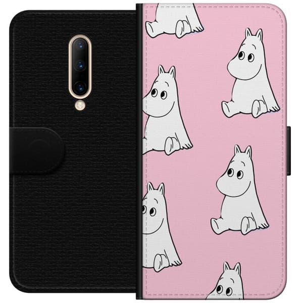 Kompatibelt Plånboksfodral till OnePlus 7 Pro Figurmönster rosa