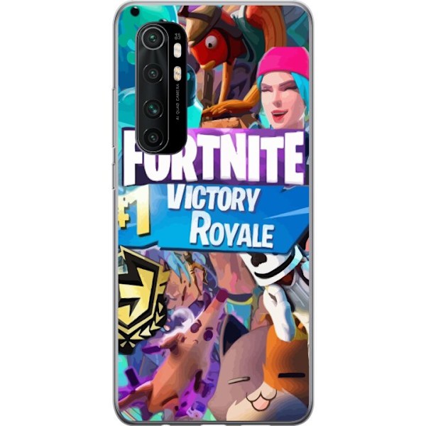 Xiaomi Mi Note 10 Lite Genomskinligt Skal Fortnite