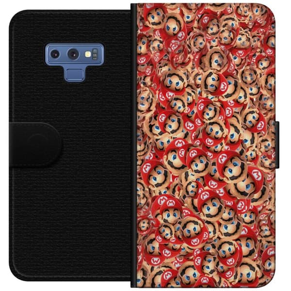 Kompatibel Tegnebogsetui til Samsung Galaxy Note9 Super Mario mönster rød