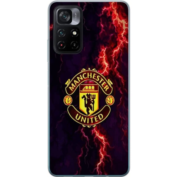 Xiaomi Poco M4 Pro 5G Gennemsigtig cover Manchester United