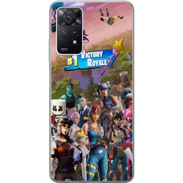 Xiaomi Redmi Note 11 Pro 5G Läpinäkyvä kuori Fortnite