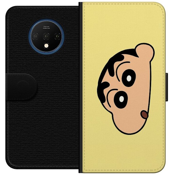 OnePlus 7T Lompakkokotelo Peeking Shinchan