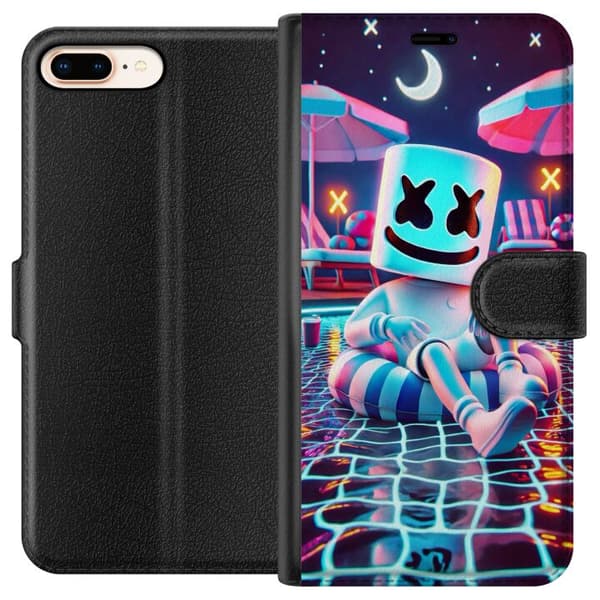 Kompatibel Tegnebogsetui til Apple iPhone 8 Plus Fortnite Marshmallow