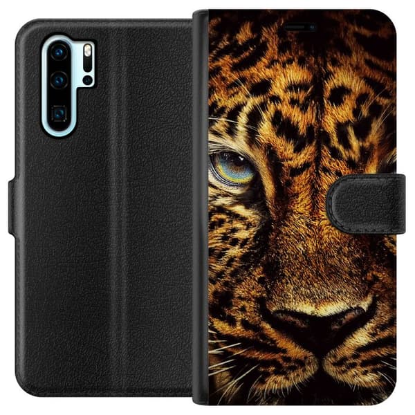 Kompatibelt Lommeboketui til Huawei P30 Pro leopard