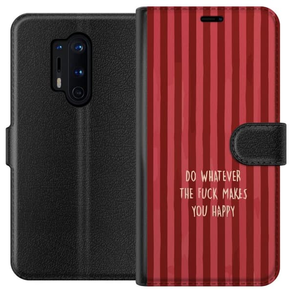Kompatibelt Plånboksfodral till OnePlus 8 Pro Gör det som gör dig glad röd