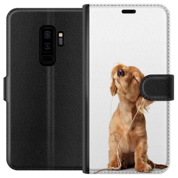 Kompatibel Tegnebogsetui til Samsung Galaxy S9+ Hund