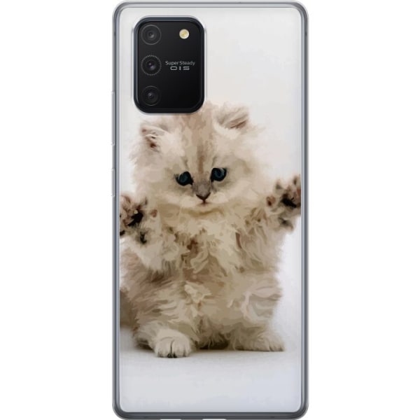 Samsung Galaxy S10 Lite Genomskinligt Skal Söt kattunge