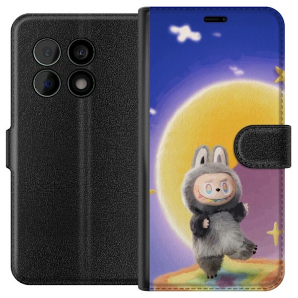 OnePlus 10 Pro Lompakkokotelo Labubu Neon Pop - Neonväri pop-taiteen hirviö