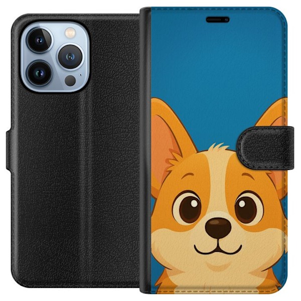 Apple iPhone 13 Pro Lompakkokotelo Hello Corgi
