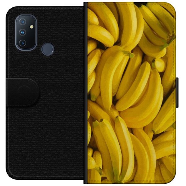 OnePlus Nord N100 Tegnebogsetui Banan mønster