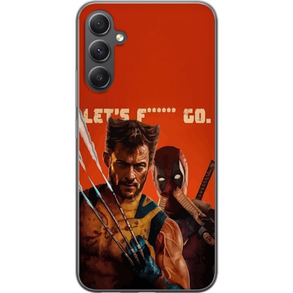 Samsung Galaxy A15 5G Gjennomsiktig deksel Deadpool & Wolverin