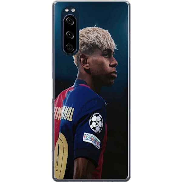 Sony Xperia 5 Läpinäkyvä kuori Lamine Yamal - Barcelonan ihmelapsi fokuksessa
