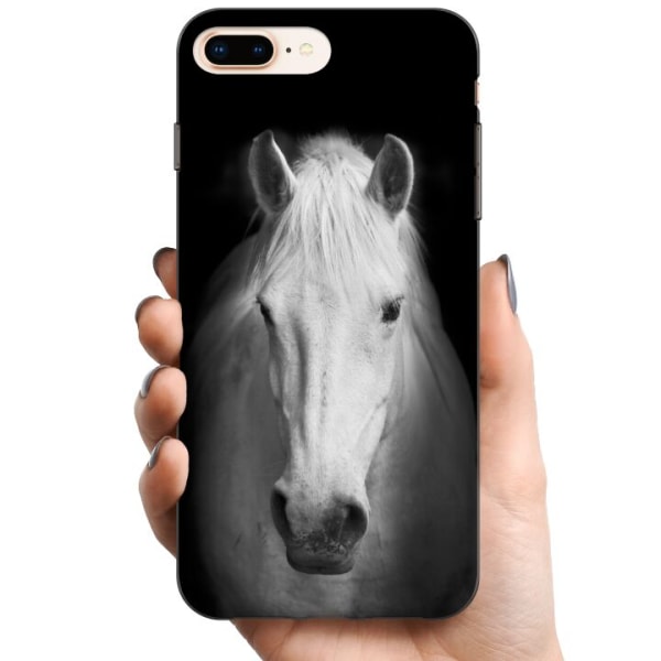 Apple iPhone 8 Plus TPU Matkapuhelimen kuori Valkoinen Hevonen