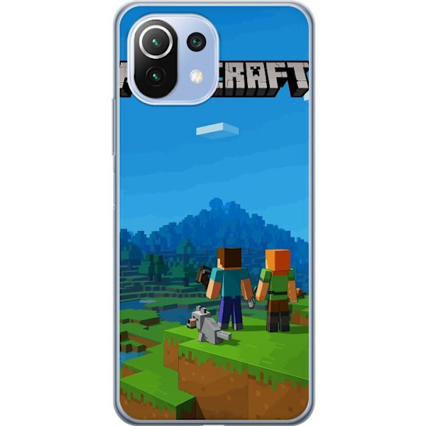 Xiaomi Mi 11 Lite Genomskinligt Skal Minecraft Key Art
