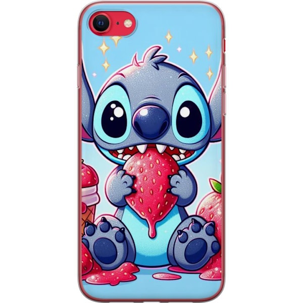 Apple iPhone SE (2020) Genomskinligt Skal Strawberry Stitch
