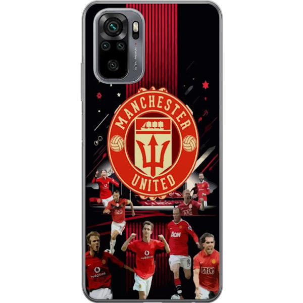 Xiaomi Redmi Note 10 Gennemsigtig cover Manchester United F.C.