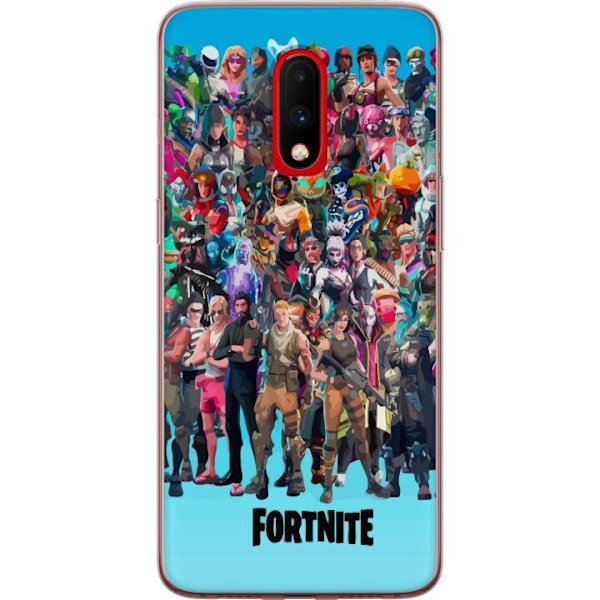 OnePlus 7 Läpinäkyvä kuori Fortnite