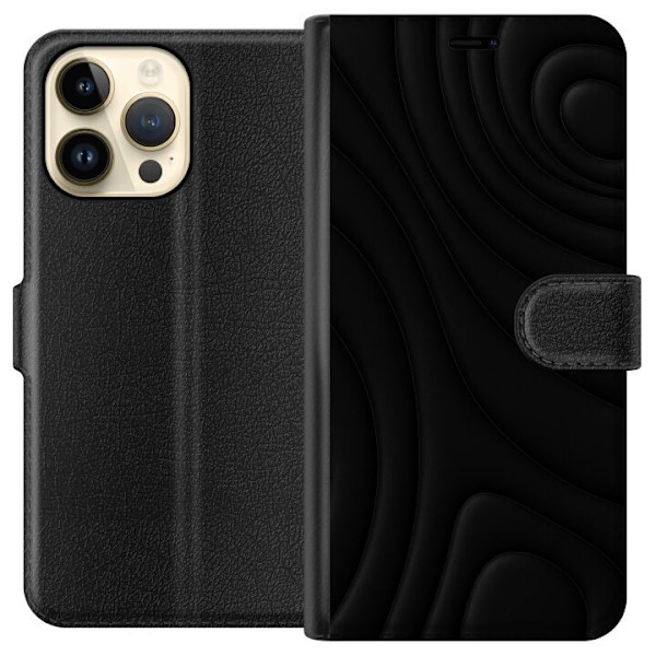 Apple iPhone 14 Pro Max Lompakkokotelo Tummat Aallot