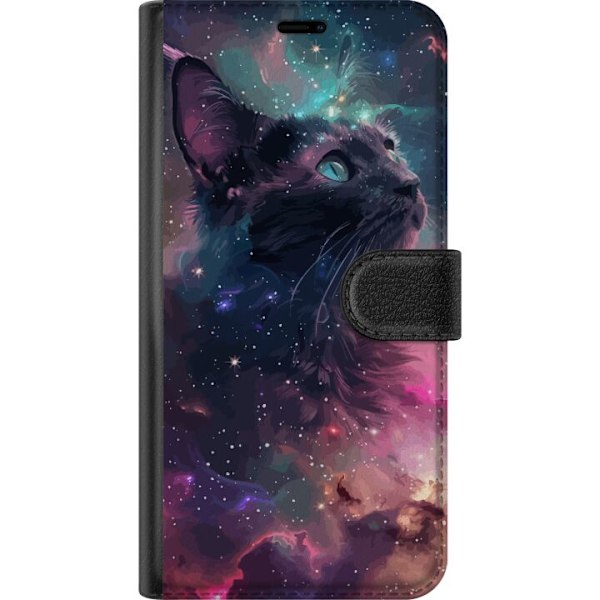 Motorola Edge 50 Neo Tegnebogsetui Katten i Galaksen