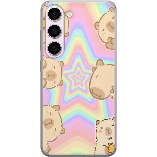 Samsung Galaxy S23 Läpinäkyvä kuori Kawaii Capybara Galaxy