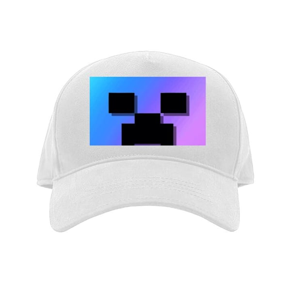 Caps for Voksen | Klassisk Justerbar Caps Minecraft hvit Voksen
