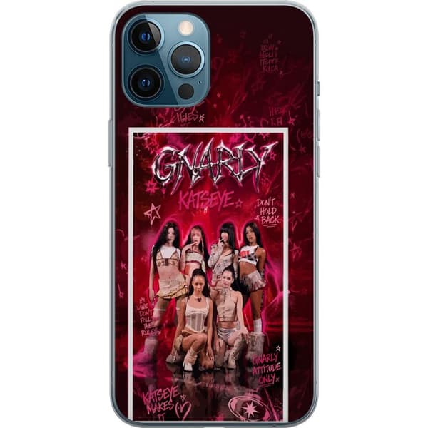 Kompatibelt Mobilskal till Apple iPhone 12 Pro Max KATSEYE rosa grafik rosa