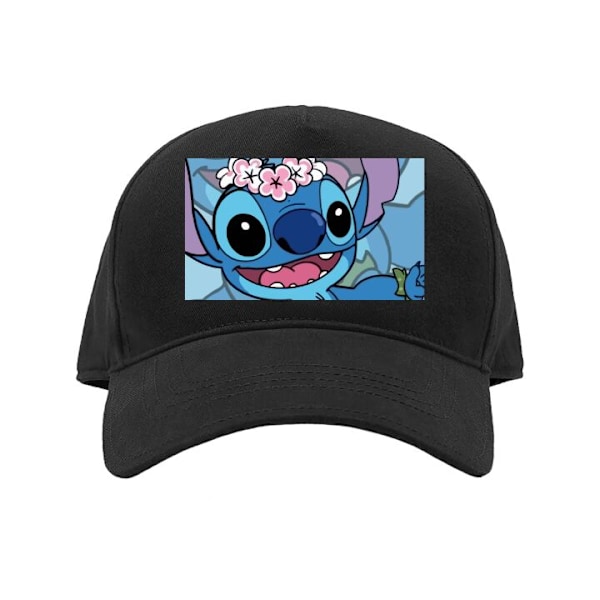 Kasket til Børn | Behagelig Justerbar Børne-Kasket Stitch under Stjernerne - Magisk Anime-stil sort Barn