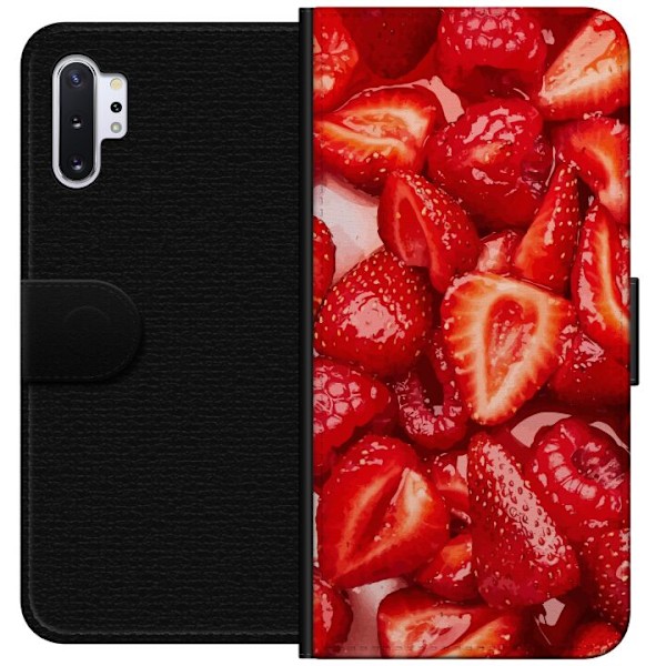 Samsung Galaxy Note10+ Plånboksfodral Jordgubbsmönster – s