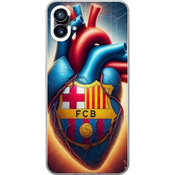 Nothing Phone (1) Gjennomsiktig deksel FCB Hjerte