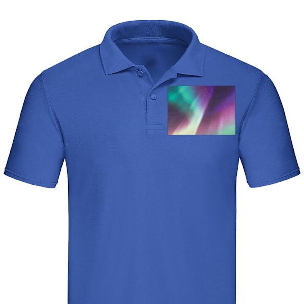 Poloshirt til Voksen | Elegant Poloshirt Nordlys Blå X-Large