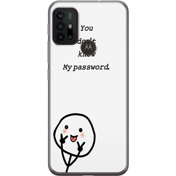 Motorola Moto G30 Genomskinligt Skal You Don’t Know My Passw